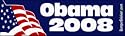 Barack Obama 2008 - Presidential Election Bumper Stickers (Medium 10x2.8 in.)