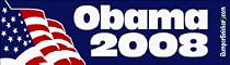 Barack Obama 2008 - Presidential Election Bumper Stickers (Medium 10x2.8 in.)