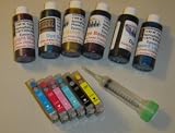 Refillable Ink Cartridges Plus 6 237 ML Printer Refill Ink For Epson T078 R260 R380 RX 580
