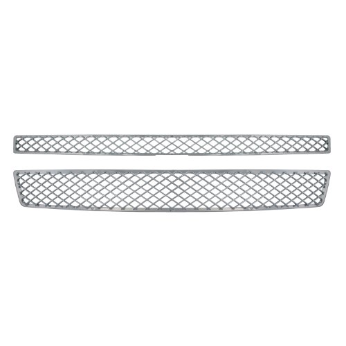 Bully  GI-33X Triple Chrome Plated ABS Snap-in Mesh Style Imposter Grille Overlay, 2 Piece