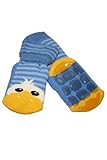 Weri Spezials High ABS Terry Socks, Cheerful Duckling, light Blue