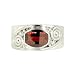 Jewelry : Sterling Silver Garnet Ring by Sajen