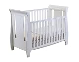 Tutti Bambini Katie Dropside Sleigh Cot (White)