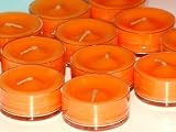 Review PARTYLITE  / TWO DOZENS Partylite GINGER PUMPKIN Tealight Candles