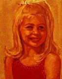 Custom Order #F2-JSJ, Oil on Canvas, Custom Painting of The Person You Love, For 1 Person of Customer's Choice, Style: Photo-Realism, with Signature Text "I MISS YOU", Canvas Size 30 x 44 inch
