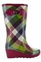 D20 Wedge Heel Wellies Festival Wellington Boots Sizes 3-8