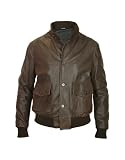 Forzieri Men's Dark Brown Leather Two-Pocket Jacket