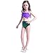 Jastore Kids Girls 2 Pcs Princess Mermaid Swimwear Bow-knot Bikini Set Swimsuit