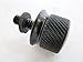 Black Billet Aluminum Knurled Seat Bolt for Harley Sportster Dyna Touring