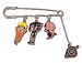Naruto Sakura Sasuke Leaf Symbol Pin Set GE 7489