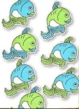 TROPICAL FISH shower bath TUB tread applique tred decor