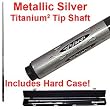 Metallic Silver Titanium Cue Billiard Stick