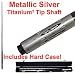 Metallic Silver Titanium Cue Billard Stick - Billiards > Cue Sticks > Fiberglass / Graphite Cue