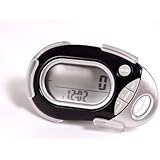 Pedusa PE-771 Tri-Axis Multi-Function Pocket Pedometer (White with Holster/Belt Clip)