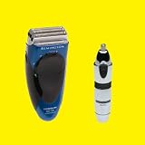 Remington MS3-1700 MicroScreen 500 Rechargeable CleanShave Washable Shaver with Titanium Coated Trimmer Blades & BONUS NE-3 Ear & Nose Trimmer and Deluxe Travel Pouch