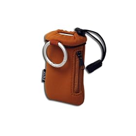 SanDisk Sansa m230 MP3 Player Protective Pocket Case with Key Ring (Orange)