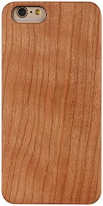 TaCity Wooden Case For iPhone 6/6S-SlimCherry Wood-Durable Polycarbonate Bumper Slim Case
