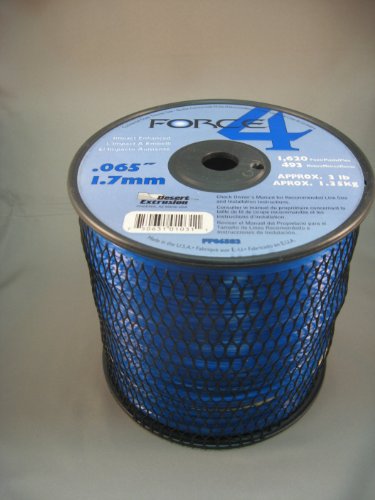 Force 4 .065-Inch 3-Pound Spool Mid-Range Commercial Grade Round Grass Trimmer Line, Blue FF065S3-2