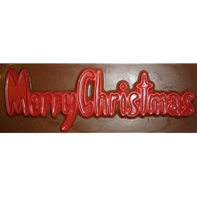 "Merry Christmas" Milk Chocolate Candy Bars