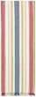 Durable Hand Woven 100% Cotton Colorful Blue and White Striped Table Runners 12x72 Inches Set of Two
