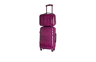 Lulu Castagnette Set Trolley rígido + neceser (Burdeos)