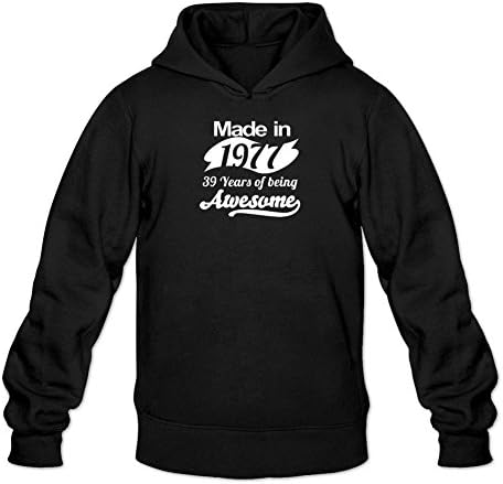 Babyty Men's 1977 Fashion Long Sleeve Sweatshirts Hoodie