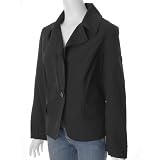 Relativity Womens Plus Size Single Button Blazer