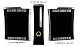 Solid State Black Design Xbox 360 Full Body Protector Skin Decal Sticker