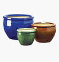 Jewel Tone Flower Pot Trio