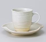 白ウズ小コーヒーc/s　カップ＆ソーサー　【美濃焼 コーヒーカップ&ソーサー】
