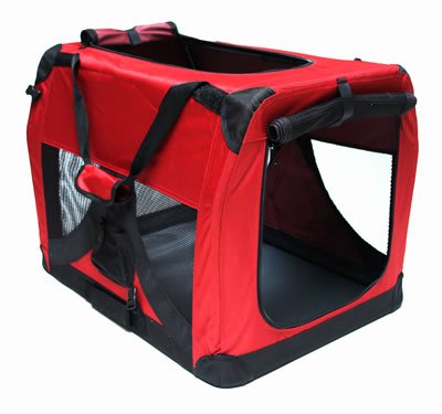 DEMA Hundebox Katzenbox rot 70x52x52cm
