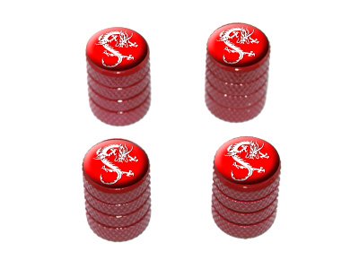 Discount Dragon Red - Tire Rim Valve Stem Caps - Red Discount Dragon Red - Tire Rim Valve Stem Caps - Red