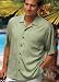 Big Mens Palm Tree Jacquard Camp Shirt by Port Authority Signature  (Big & Tall and Regular Sizes)