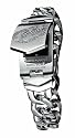 Marc Ecko E95002M1 Unisex Classic Analogue movement Polished Silver Case & Bracelet Iced Rhino on Cover
