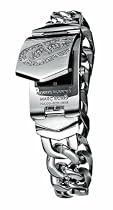 Marc Ecko E95002M1 Unisex Classic Analogue movement Polished Silver Case & Bracelet Iced Rhino on Cover
