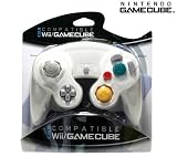 WII AND GAMECUBE COMPATIBLE CONTROLLER WHITE