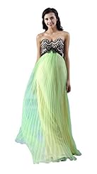 Strapless Chiffon Draped Applique Lace Cocktail Floor Length Evening Dress/Bridesmaid Dress/Prom Dress/Wedding Party Dress 