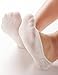 Vero Monte 4 Pairs Womens Cotton No Show Liner Socks *Silicon Non-slip Grip*