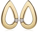 Image of 9ct Yellow Gold Diamond Teardrop Stud Earrings