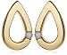 9ct Yellow Gold Diamond Teardrop Stud Earrings