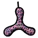 Tuffies Bowmerang Jr Durable Dog Toy Pink Animal Print