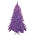 7 1/2' Purple Cashmere Artificial Christmas Tree with Purple Lights