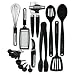 KitchenAid Cook's Series 17-Piece Starter Tool and Gadget Set, Black