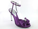 Satin Purple Hayden D2 by Dikuza Women's Satin Ankle Tie Party Prom Pageant Evening Bridesmaid Shoes Sandal