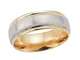 8mm Comfort Fit Wedding Bands Band - 14kt LIFETIME WARRANTEE