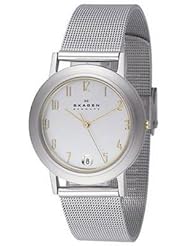 Womens Skagen Steel Slim Dress Date Watch 16SSGS