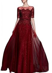 A-line Cocktail Floor Length Satin Scoop Neck Beaded Lace Tiered Cap Sleeves Empire   Waistline Evening Dress/Homecoming Dress/Pageant Dress/Prom Dress/Wedding Party Dress 