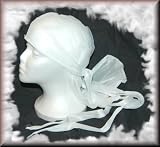 Sport Dorag Tie Down Long Tail Breathable Mesh Du-Rag Cap in White Sport Dorag Tie Down Long Tail Breathable Mesh Du-Rag Cap in White