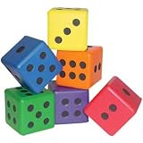 41PbgTnjYQL. SL160  US Games Color My Class Foam Dice Set