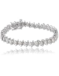 IGI Certified 18k Gold S-Link Diamond Tennis Bracelet (5.0 cttw, H-I Color, SI2-I1 Clarity), 7"
